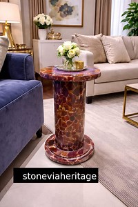 Red Agate Console Top Side Table for Living Room Decor - Etsy UK
