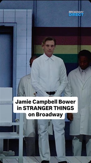 Jamie Campbell Bower, who plays Henry Creel/Vecna on the TV show Stranger Things, made a special surprise appearance in Stranger Things: The First Shadow on Broadway for one night only. Take a look at his entrance during the final scene of the Broadway play. #Broadway #Netflix #StrangerThings | Broadway Direct