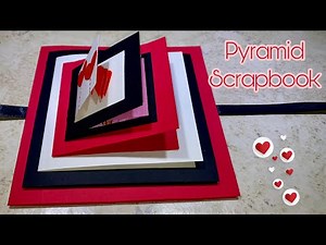 Pyramid Layered Scrapbook Tutorial Step by Step | Maze Card