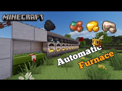 Fast Large Furnace System | Minecraft Super Smelter