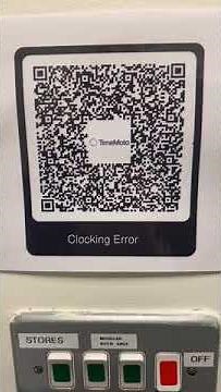 Creating a QR Code to faciitate Clocking Out Errors with Timemoto