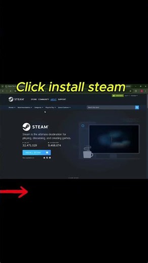 How to Download & Install Steam on PC (2026) | Steam Download Guide | Windows 10/11 #Shorts