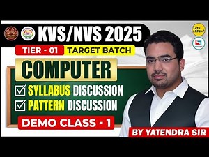 KVS/NVS 2025 Computer Literacy by Yatendra Sir