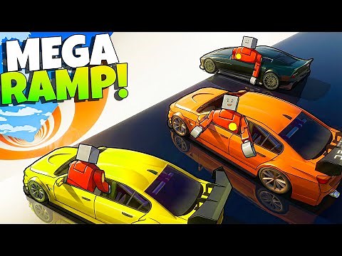 We Race Down a MEGA RAMP and Cause CHAOS in Brick Rigs!