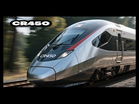 Fastest Bullet Train CR450 significantly faster than current trains #trains #fastestvehicles #facts