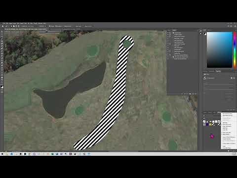 GSPro golf course design tutorial - happy little mow lines