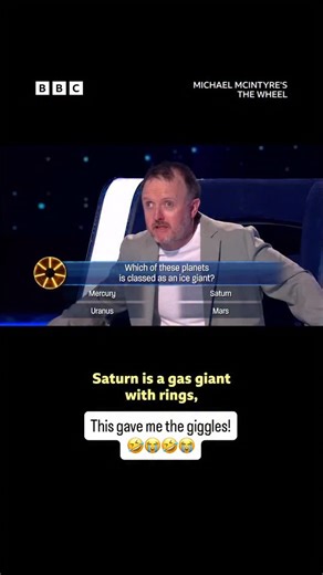 Michael McIntyre on Instagram: "This gave me the giggles! 🤣😭🤣😭 #michaelmcintyre #thewheel #uranus"