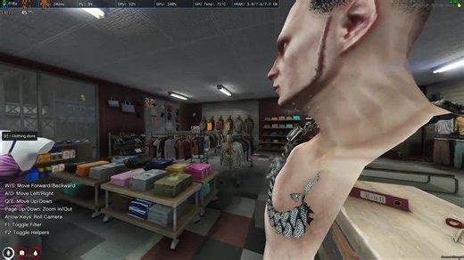 Fivem Ready Grizzly Gang Chain Bling, Iced Out, Hiphop Diamond Chain for Your Server - Etsy