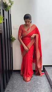 30K views · 800 reactions | ❤️ Red Star Butta Khadi Georgette Saree ❤️ Experience the royal charm of pure Banarasi-style weaving, brought to life in elegant khadi georgette. ✨ Chain link pattern blouse included ✨ Free shipping — ₹2350 only! ✨ Wash care: Dry wash only  No COD available A timeless piece that blends traditional craftsmanship with modern sophistication.  | Sarees by Varahi | Facebook