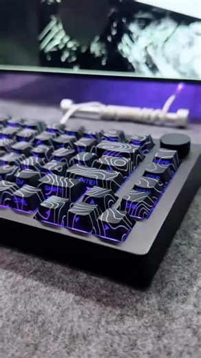 monsgeek on Instagram: "RGB Power of a keyboard. Topographic keycaps meet dynamic RGB — every keystroke comes alive. MonsGeek M1 V5 · Topographic! 🔗 in bio. #monsgeek #m1v5 #topographic #topographickeycaps #rgbkeyboard #mechanicalkeyboard #keyboard #customkeyboard #keycapdesign #rgbsetup #desksetup #keyboardaesthetic #keyboardlife #gadget #techgear"