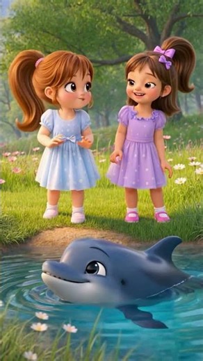 Cute Dolphin & Lily’s Magical River Adventure 🐬 | Kids Animation Short