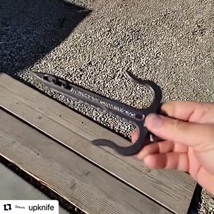 2.1K views · 32 reactions | Blade Show Sneak peak from @upknife: “New product!!!! UPK-D1 Pocket Sai! I'm loving this @tormach 1100M and these @helicaltools 5fl radius end mills. That's 154CM around HRC 45 right there.” | Blade Show | Facebook