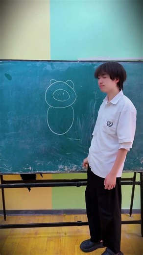 Children teach rabbits to draw pigs#Officer Rabbit #angel