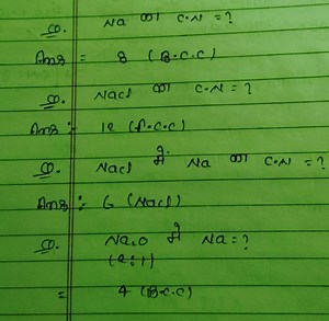 What is the coordination number of Na?What is the coordination... | Filo
