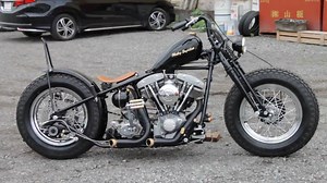 '79 Shovelhead bobber. Video by Endo Auto Channel | Harley-Davidson Springers