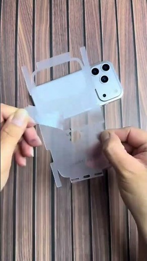 iPhone 17 Pro Max Silver 🔥 Back Screen Protector Installation – Crystal Clear Finish! 😳📱