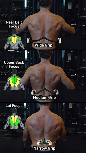 📌CABLE ROW VARIATIONS to target different areas of the back!