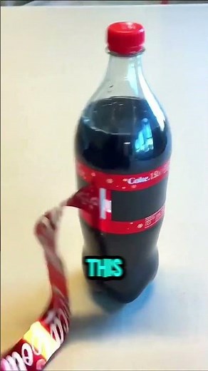 He Found a Hidden Trick on a Coke Bottle by Removing the Label