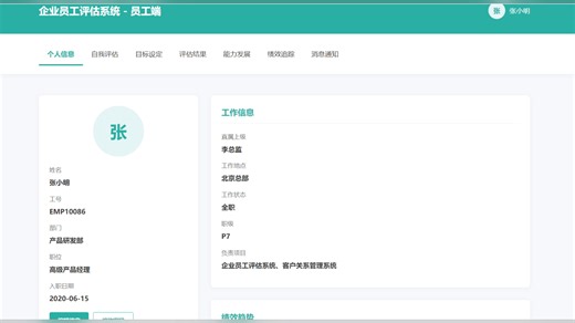 基于Spring Boot的企业员工评估系统
