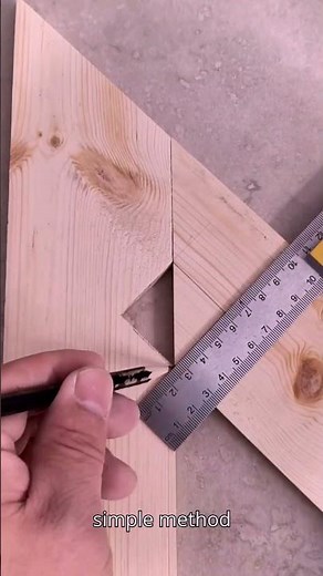 Precision angle cuts that actually fit together #carpentry #woodworking #shorts #skills #tools #diy