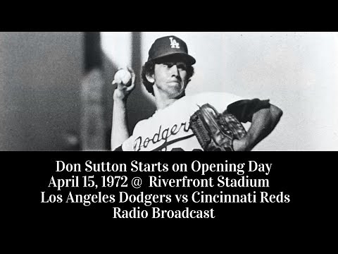 1972 04 15 Reds vs Dodgers - Reds Home Opener Complete Baseball Broadcast