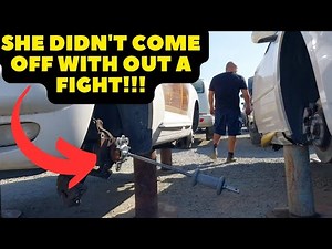 pt cruiser front wheel bearing replacement + junk yard visit
