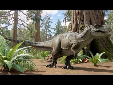 Realistic Jurassic Dinosaur | Scientific Paleoart Illustration in Natural Habitat”