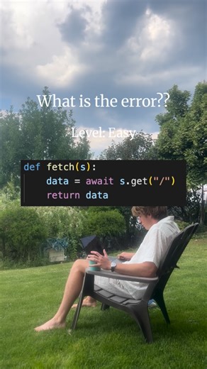 Liam on Instagram: "Tell me 👇what the error is Can you find it? 👨‍💻Follow @liam.codez to learn"
