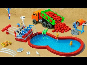 DIY 4 Water Pumps Project | Homemade Science Experiment for Pool Water Supply