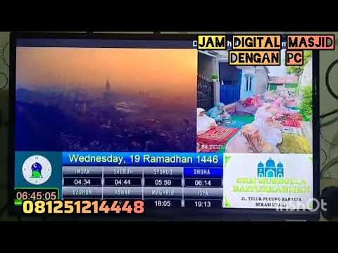 Software PC Jam Digital Masjid tanpa jaringan/ wifi