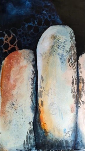 Layering Tension Into Every Brushstroke #abstractart #technique #artistlife