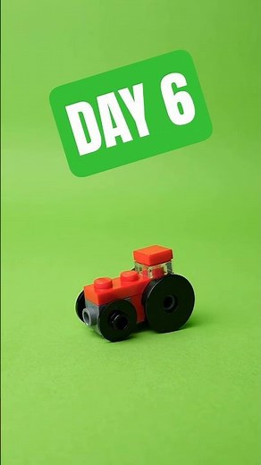 🚜 LEGO stop-motion animation - City Advent Calendar 2025. Day 6: Red Tractor! Build & animation