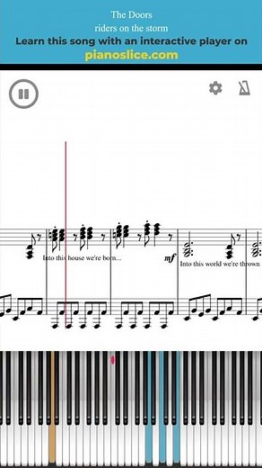 ✅🎹 How to play RIDERS ON THE STORM - THE DOORS Piano Tutorial + Sheet Music