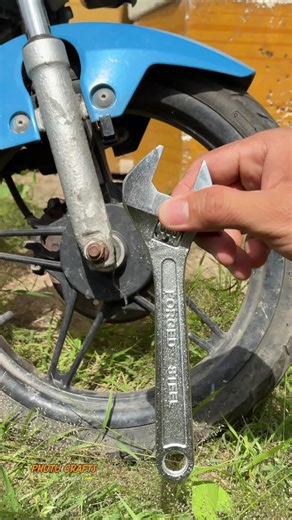 How to Lock a Motorcycle Using a Wrench