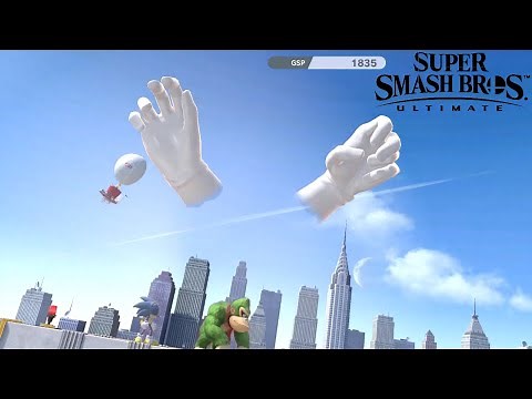 Super Smash Bros Ultimate Crazy Hand & Master Hand Boss Battle!