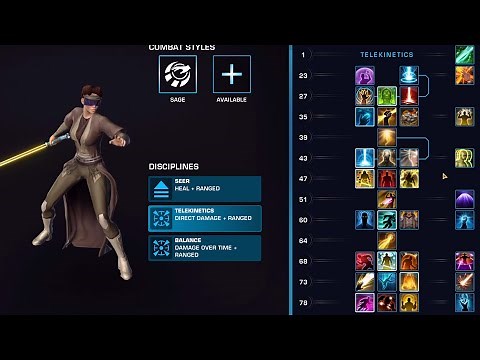 SWTOR PTS 7.0 - New Jedi Sage Ability Trees