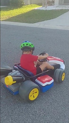 Super Mario Kart Deluxe Kids Ride On 24V Battery Powered Electric Vehicle Toy