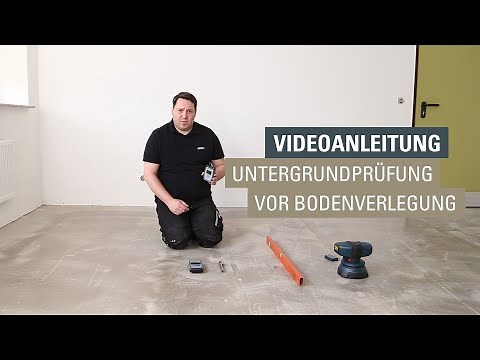 Untergrundvorbereitung zur Bodenverlegung von Vinylboden, Laminatboden