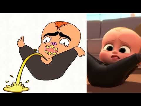 The Boss Baby Official Trailer Funny Drawing Meme Alec Baldwin Movie Memes🤣