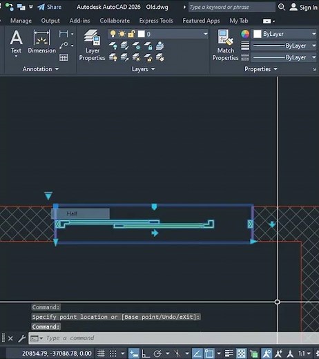 AutoCAD Dynamic Block- Sliding Door Design I