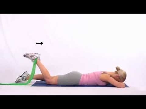 Hamstring curl with band