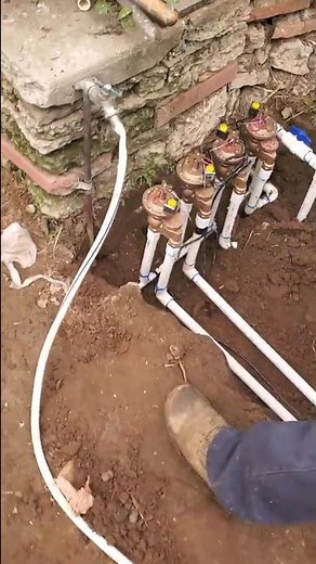 Brass Sprinkler irrigation valves install