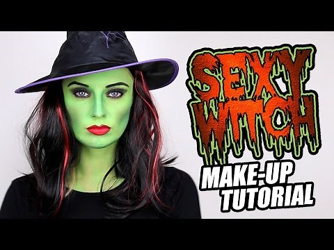 Sexy Green Witch Make Up Tutorial great for Halloween!