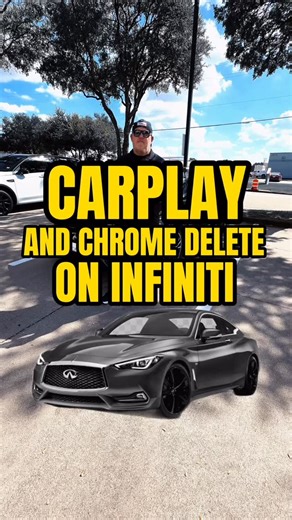Carplay and chrome delete on this Infiniti Q60 | Custom Car Stereo & Tint