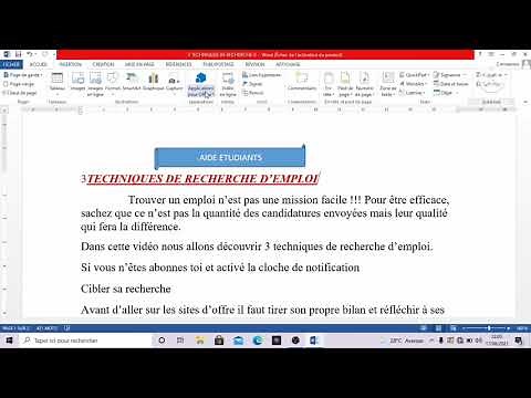 Comment faire un traitement de texte Microsoft Word