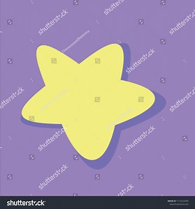 Yellow Starfish On Lilac Background Vector Stock Vector (Royalty Free) 1714223590 | Shutterstock