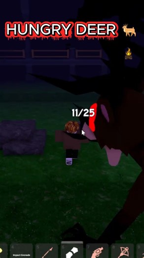 Hungry Deer chased me... so I built THIS⚡| 99 Nights In The Forest