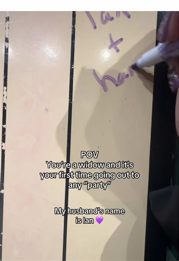 POV You’re a widow and it’s your first time going out to any “party” My husband‘s name is Ian 💜 #grief #widow #mentalhealth #wecandohardthings💜 #selflove