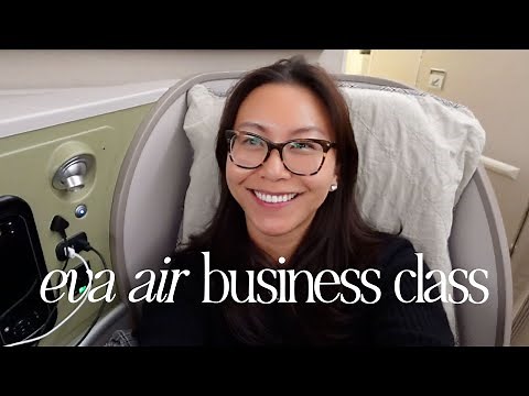 EVA AIR BUSINESS CLASS REVIEW: everything you need to know! | 14 hrs SF to Taipei | 長榮航空皇璽桂冠商務艙
