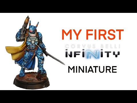 Painting My First INFINITY Miniature | Corvus Belli | Panoceania